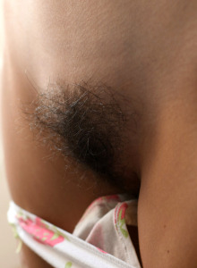 Young beauty Disha Yudina has hairy pussy and puffy nipples